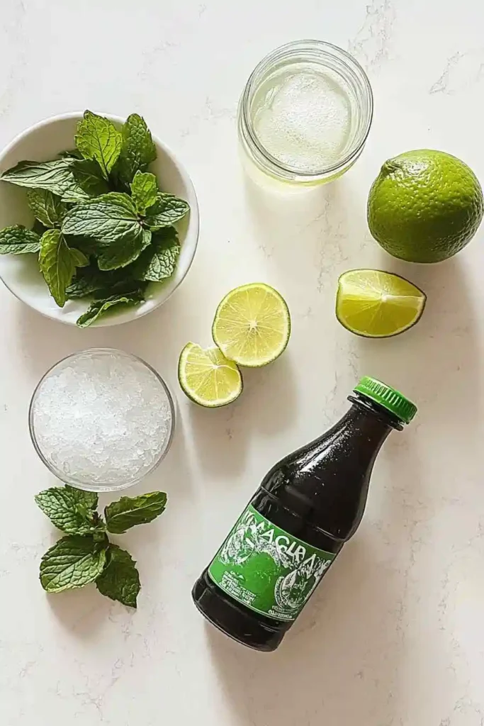 Mojito mocktail recipe served in a large pitcher for parties
