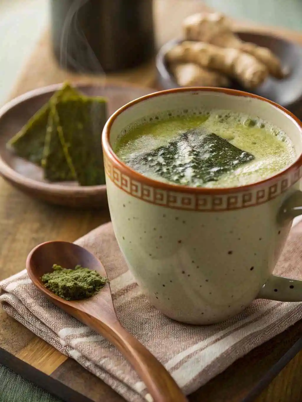 Japanese Mounjaro Recipe 3 Japanese Mounjaro recipe detox drink with matcha and kombu