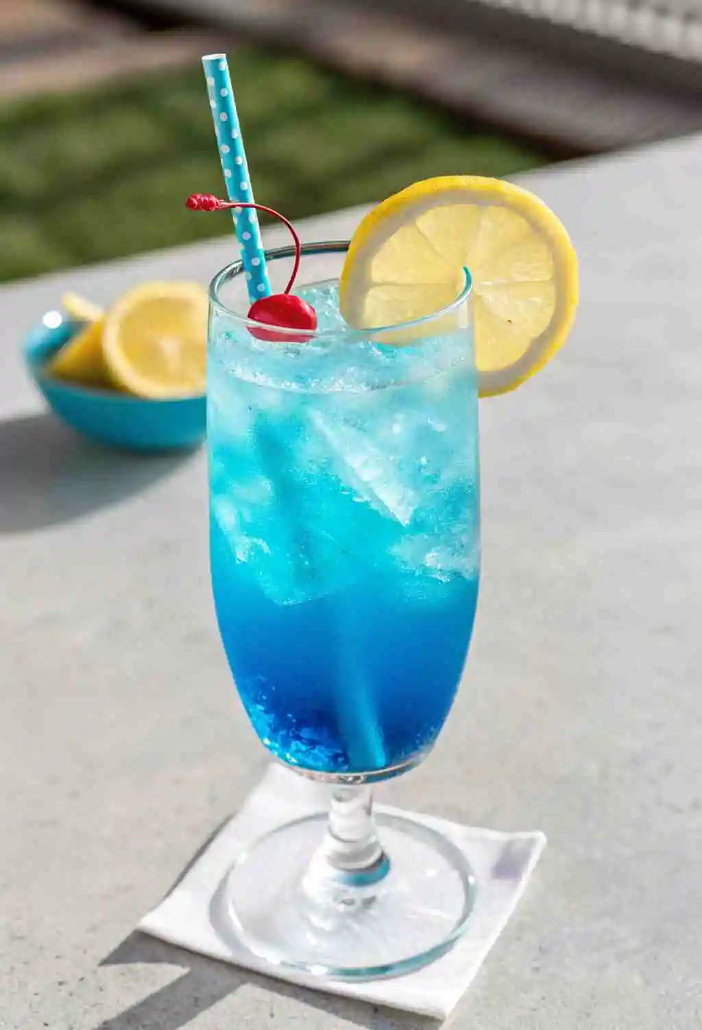 blue-lagoon-mocktail Blue Lagoon Mocktail served with lemon and cherry