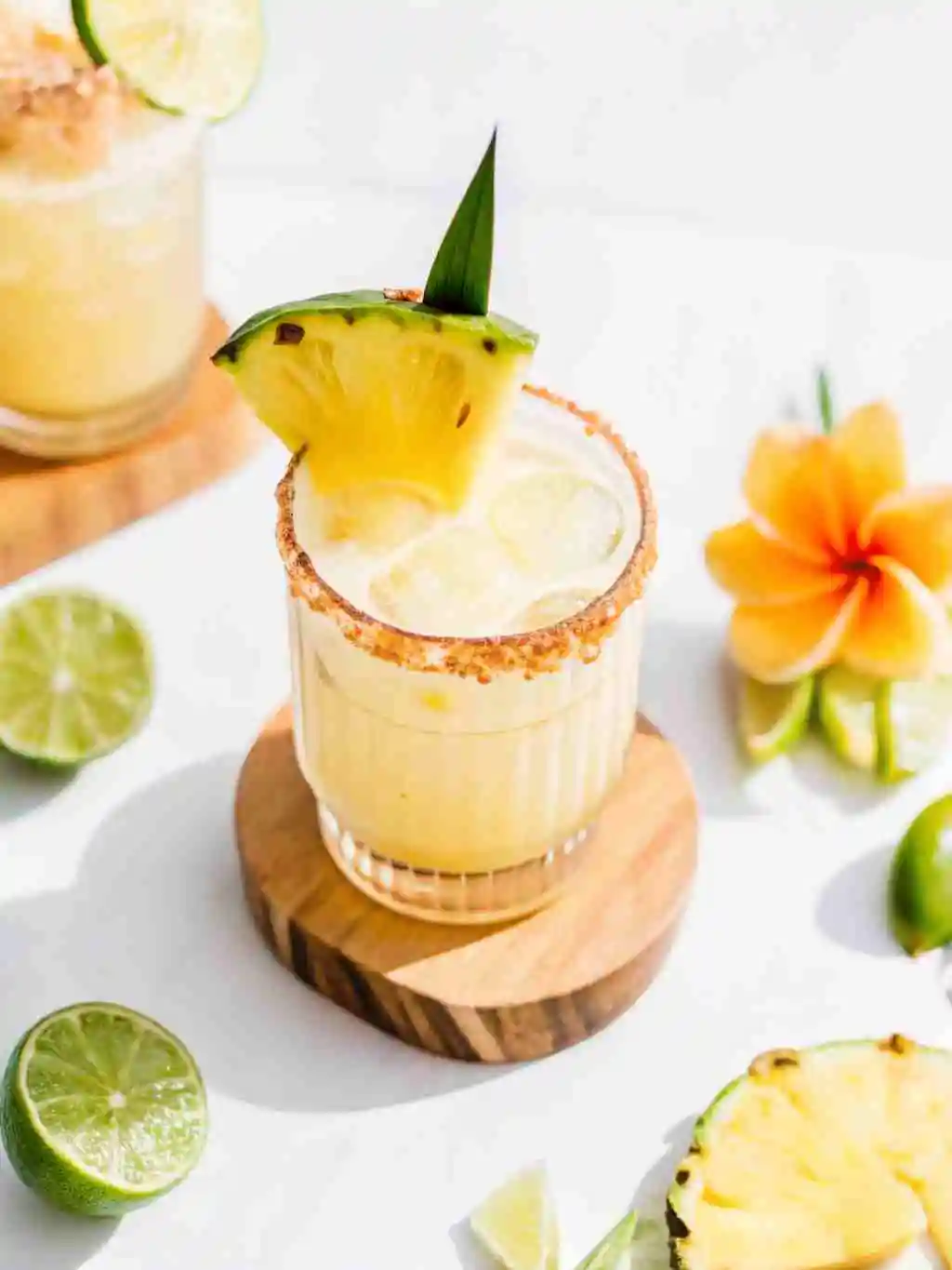 coconut-and-pineapple-mocktail-featured Coconut and pineapple mocktail with lime and toasted coconut rim