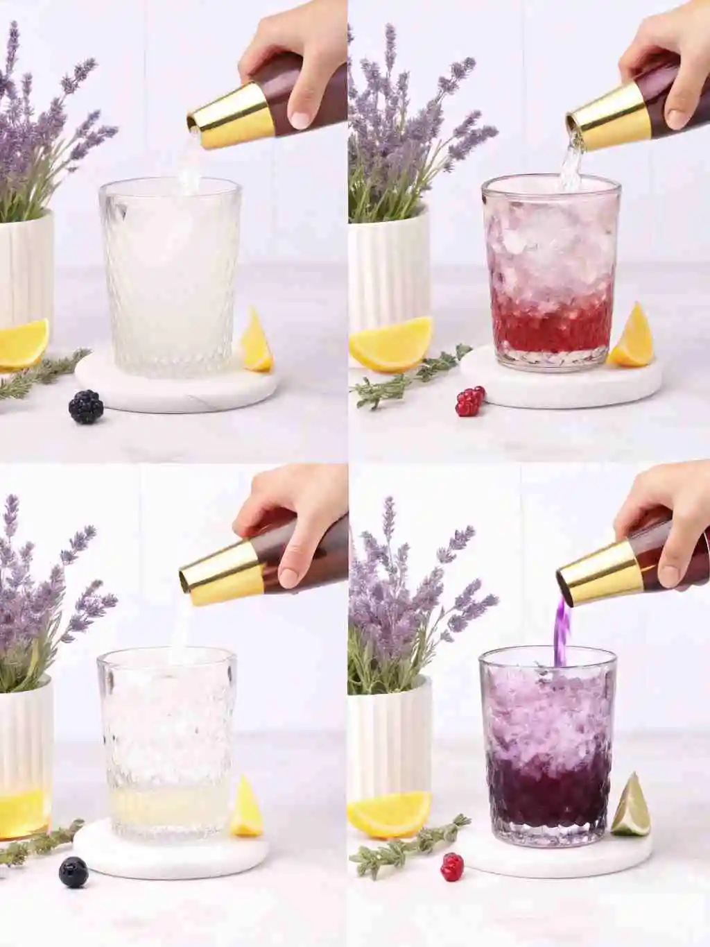 lavender-mocktail-with-lemon-1 A lavender mocktail with lemon being prepared step-by-step