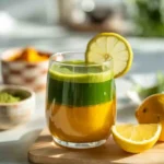 natural Mounjaro recipe for weight loss detox drink in glass