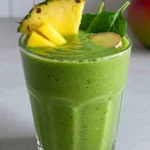 Tropical Smoothie Detox Island Green in a glass