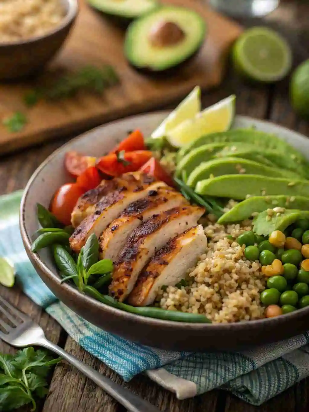 zepbound-diet-meal-plan. (2) Healthy Zepbound-friendly meal with lean protein and veggies