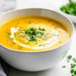 Zepbound-friendly soup with creamy texture, ideal for soothing digestion and reducing sulfur burps.