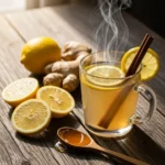 Japanese Manjaro recipe fat-burning drink in a glass