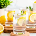 White Tea Shot in chilled shot glass with peach and citrus